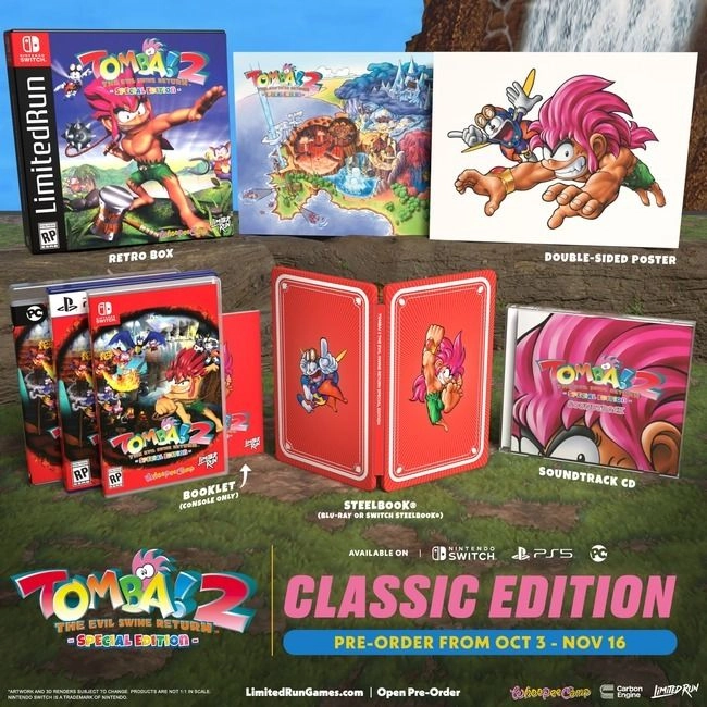 Tomba! 2: The Evil Swine Return Special Edition - Nintendo Switch