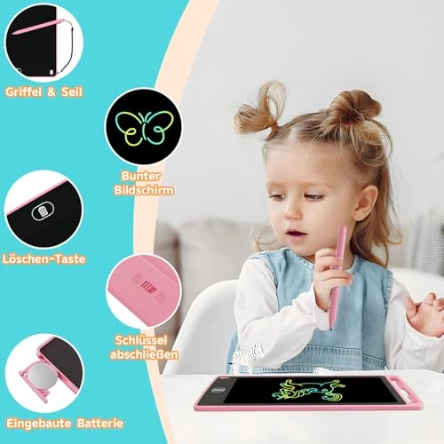 LCD Writing Tablet - 8.5 Inch Colourful Pack