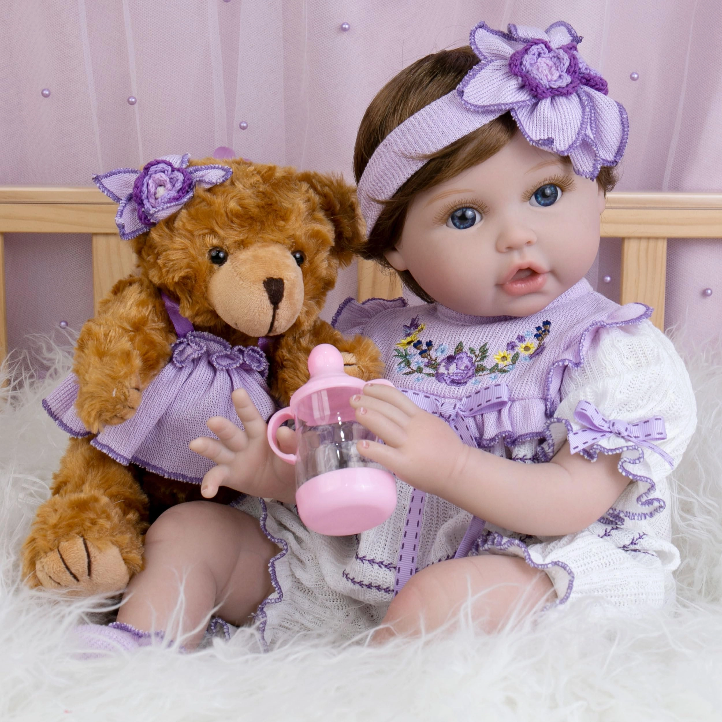 Reborn Baby Doll - 22 inch Vinyl Girl Ages 3+