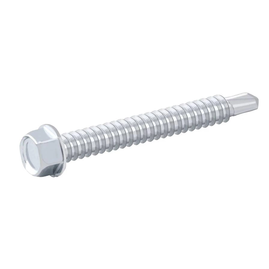 Zinc-Plated Carbon Steel Drilling Hex Screw Pack 5.5mm 50mm