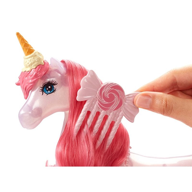 Barbie Dreamtopia Magical Lights Unicorn - Rainbow Mane Lights & Sounds Ages 3+