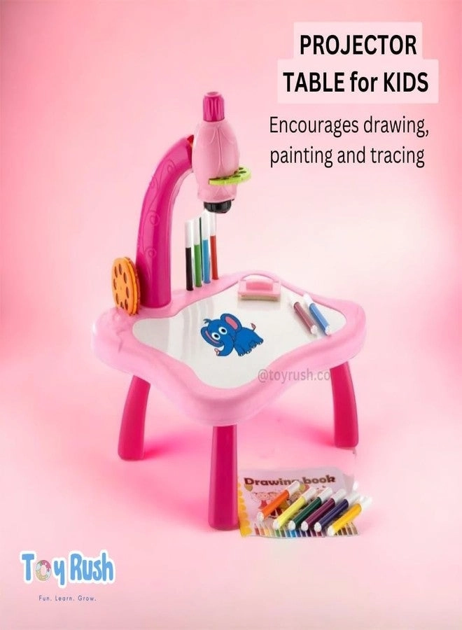 Drawing Projector Table - Unicorn Tracing with Music Projection