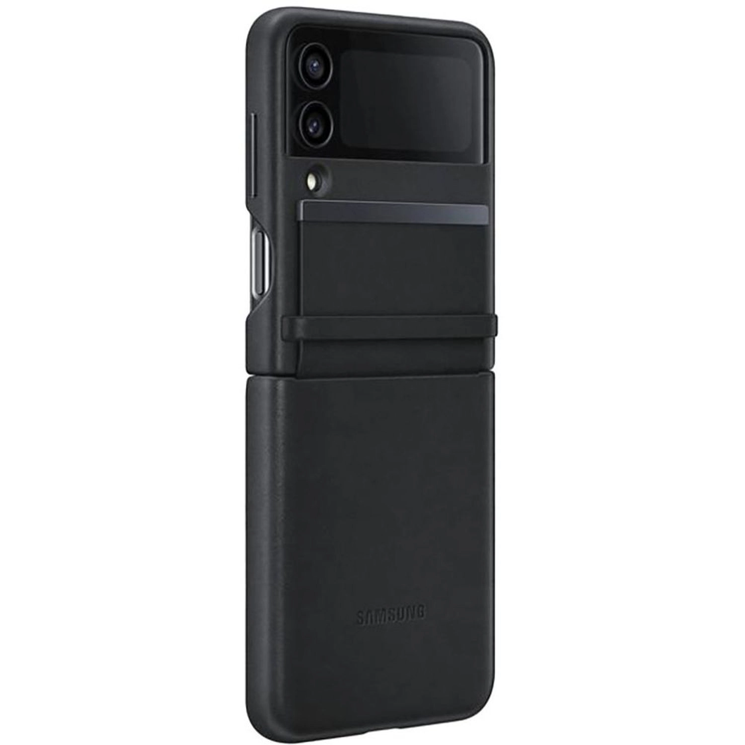 Flap Leather Cover - Leather Back Case for Samsung Flip 4