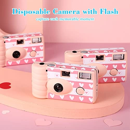 Disposable Camera - 3 Pack 35mm Pink with Flash