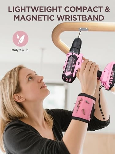 Cordless Drill Set - 2000 Milliamp Hours 21 Volts