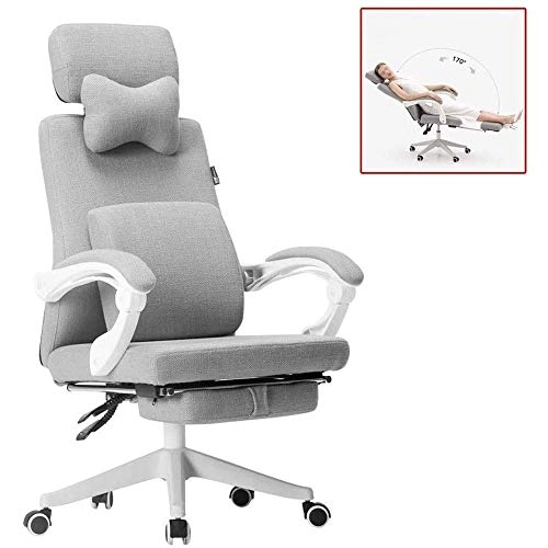 Desk Chair - PU Leather Brown High Back