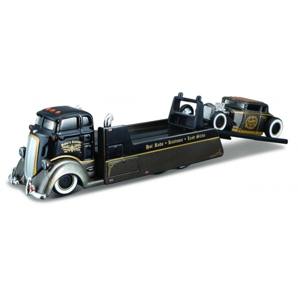 Maisto COE Flatbed + 1929 Ford Model A - Die-cast 1:64