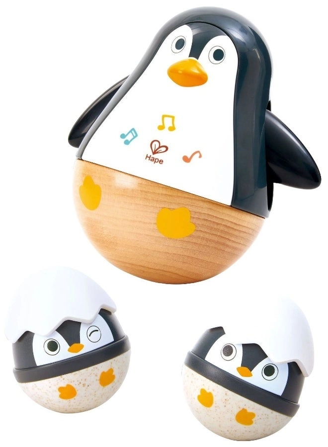 Wobbling Penguin Family Musical Toy Set - 6 months to 24 months 3 Pieces