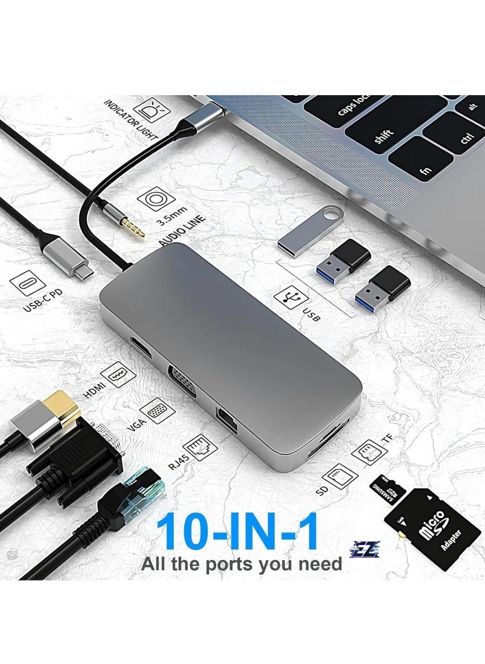 USB C Hub Docking Station