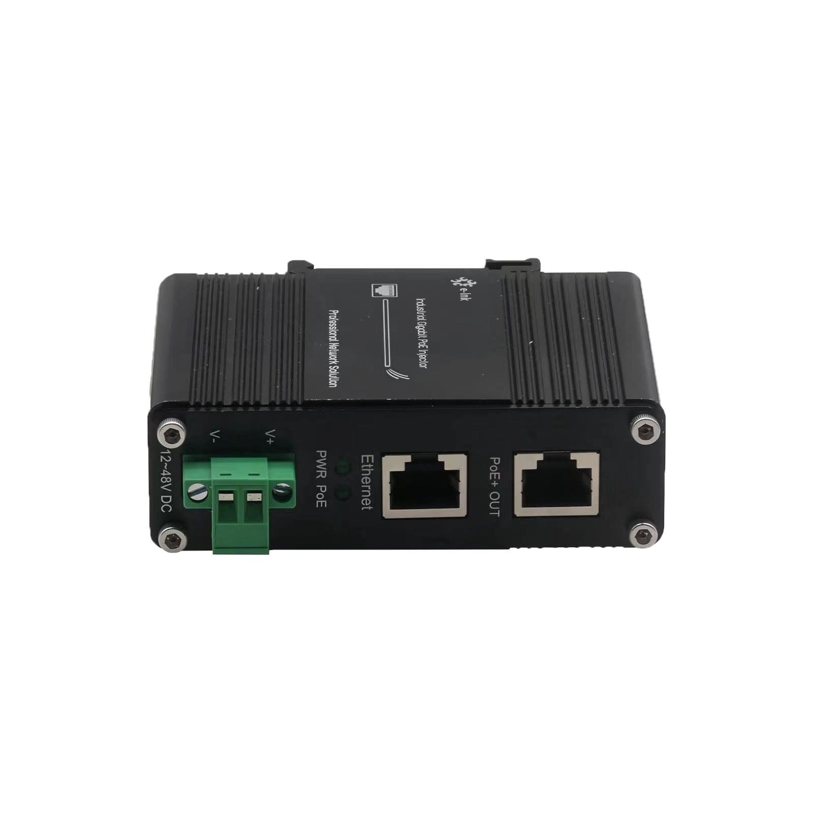 TenxoxneT Mini Gigabit PoE+ Injector - 12-48V DC 30W IEEE 802.3 af/at 1000 Megabits Per Second