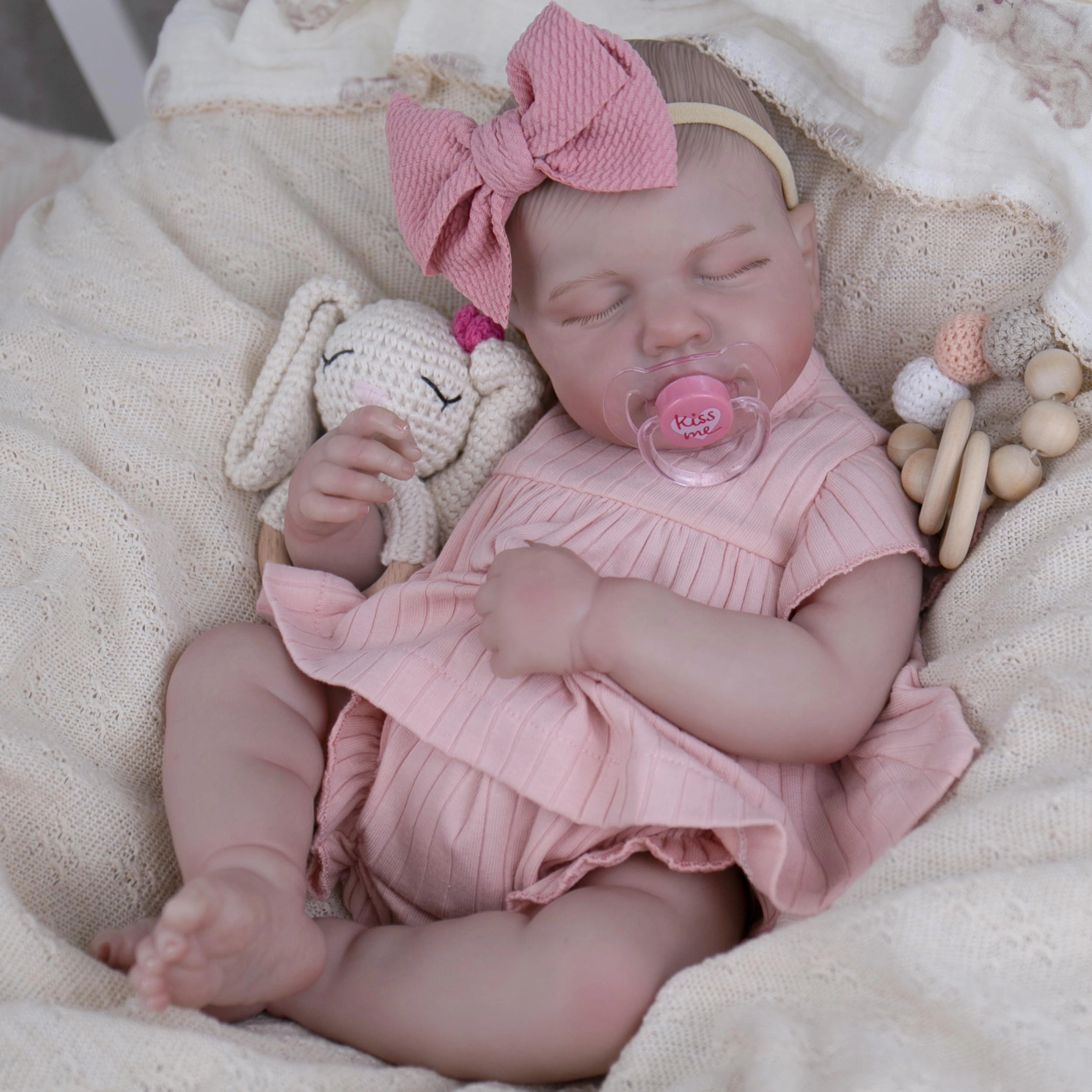 Reborn Baby Doll - 20 Inch Silicone Weighted Body Ages 3+