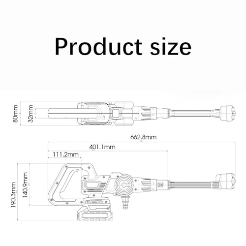 High-pressure washer - 2 Batteries 3 MPa