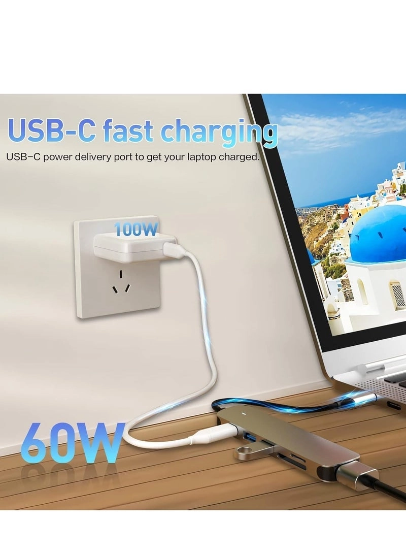 USB C Hub - 10-in-1 4K HDMI Ethernet