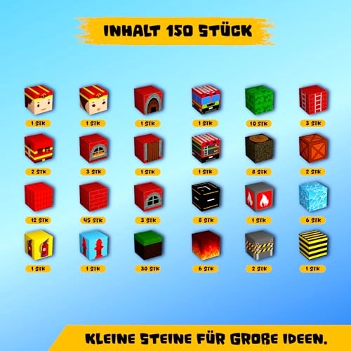 Magnetic Building Blocks - Fire Brigade 150 pcs