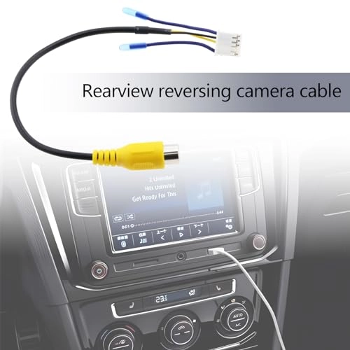 10Pin Rear View Backup Camera Cable Adaptor - 2PCS 20.9cm RCA