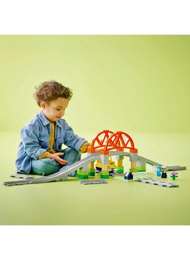DUPLO Town Train Bridge & Tracks Expansion Set (10426) - Engineer