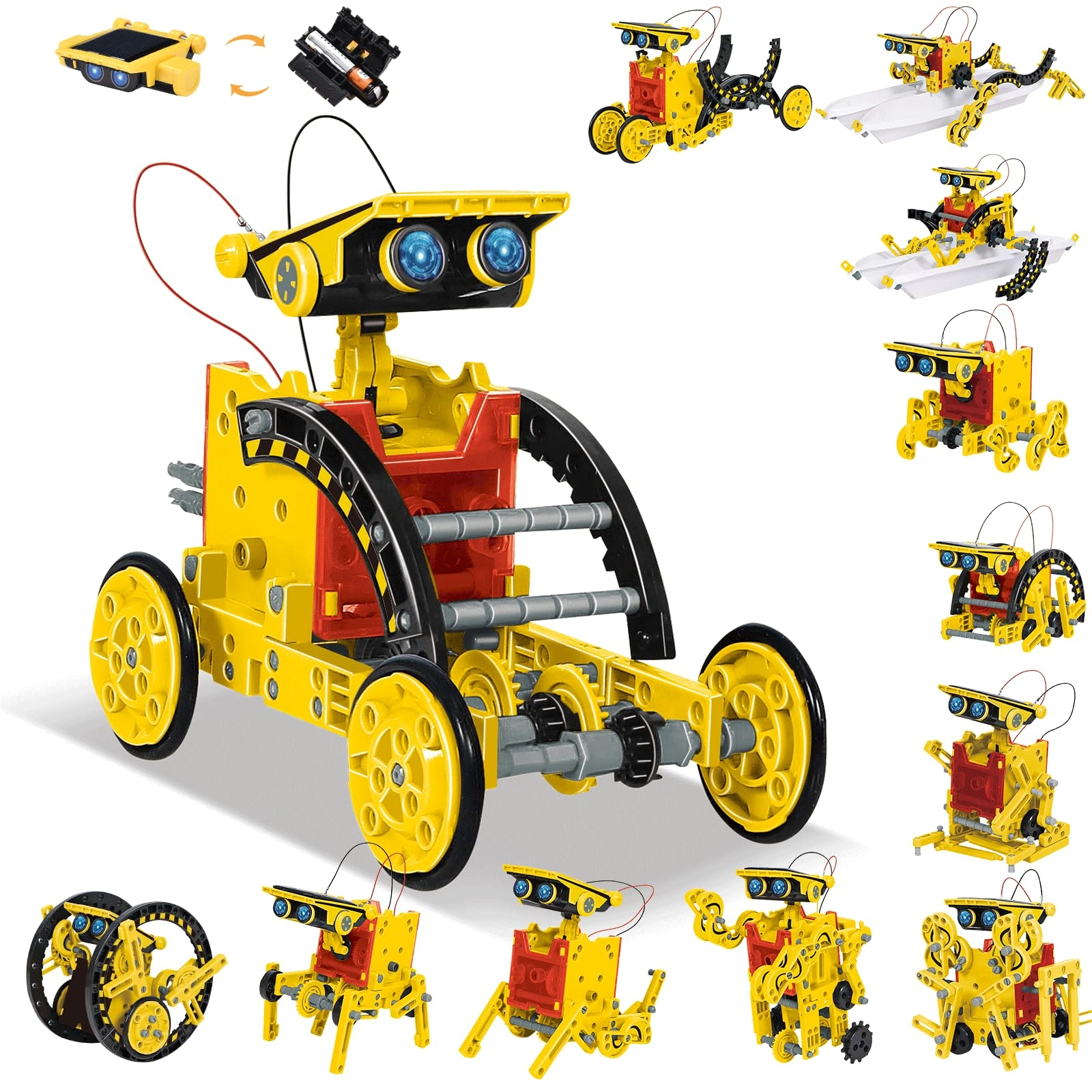 Shantou Buluke Science & Educational Toys Co., Ltd. OMWay 12-in-1 Solar Power Robot STEM - 8-16 years 190 pieces