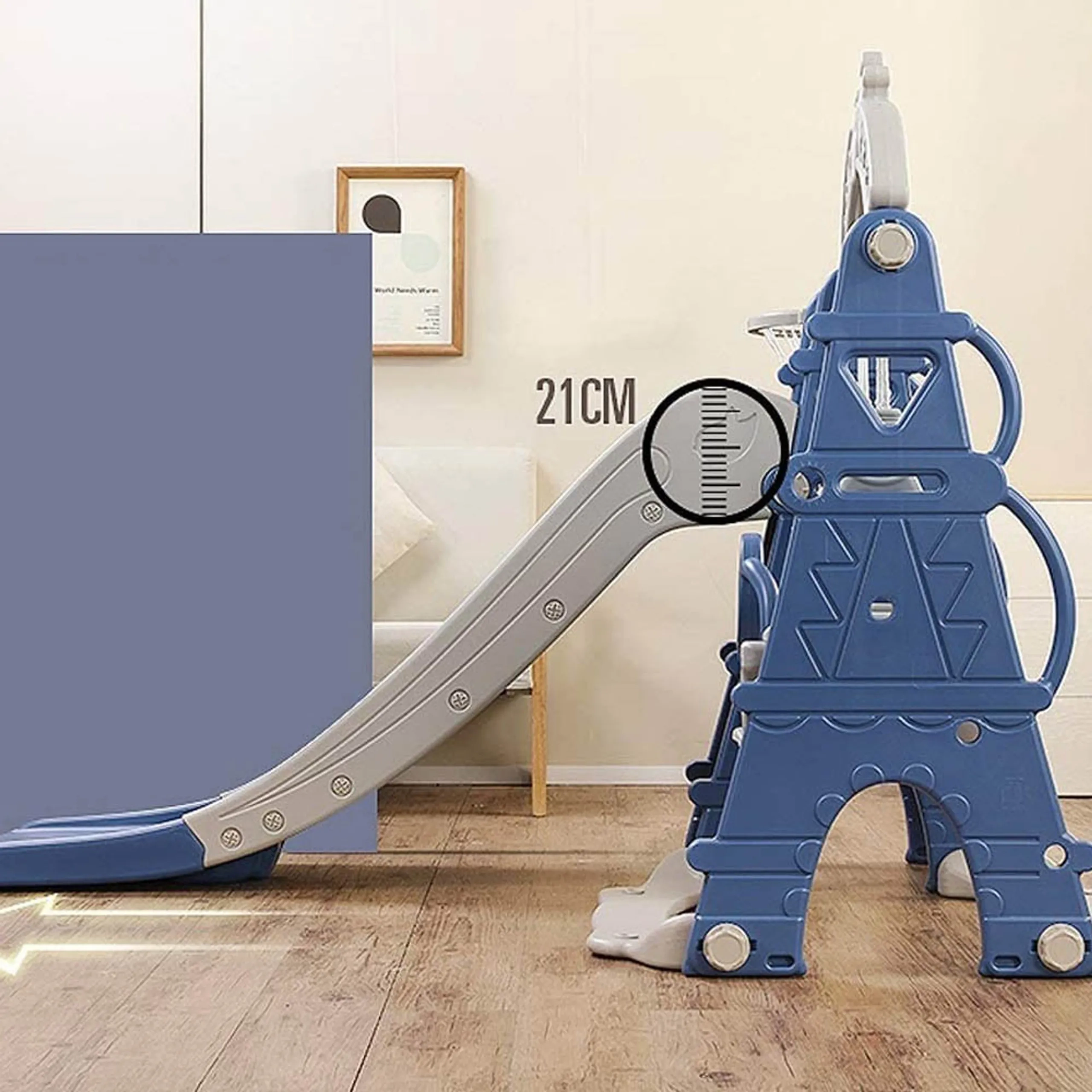 Slide And Swing 3-In-1 Activity Playset - Suitable for 2 years & above 160 x 115 x 160 cm