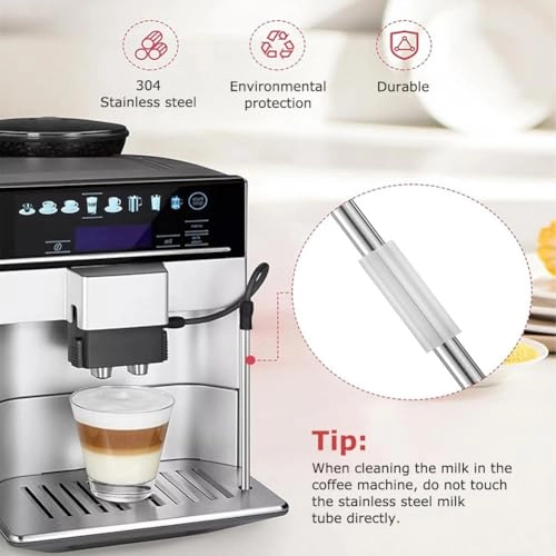 Milk Hose - Stainless Steel Straw 18cm 2 Silicone Hoses Set