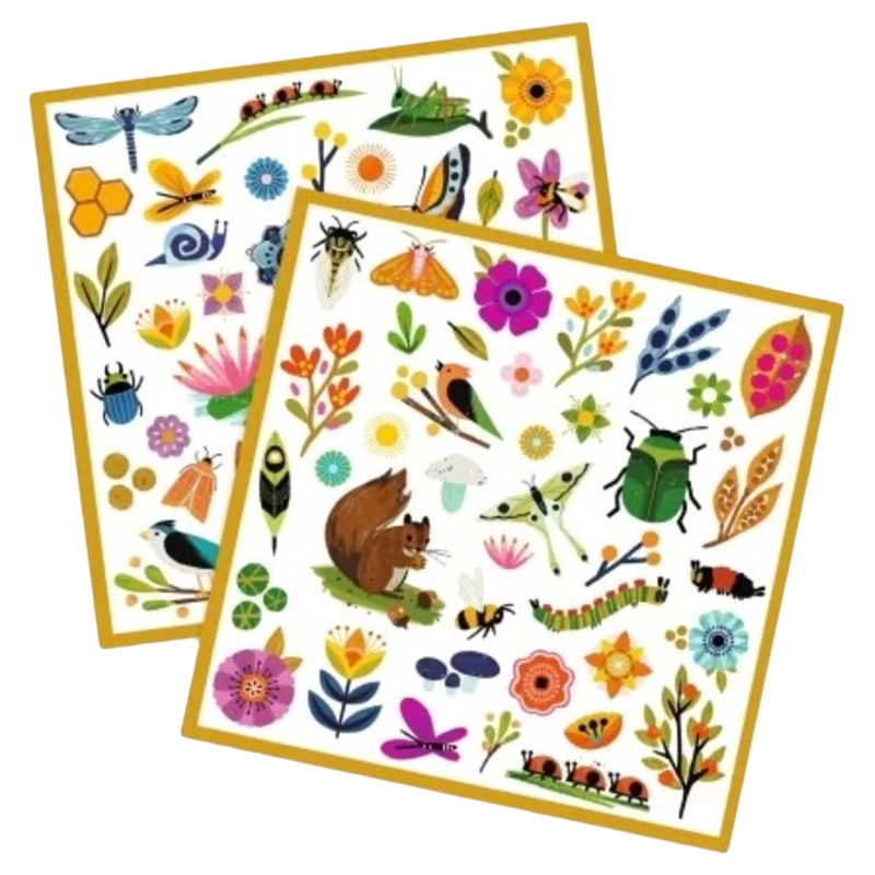 DJECO Garden Sticker Book 160 pcs