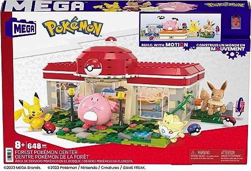 Pokemon Forest Pokemon Center - 4 Poseable Characters