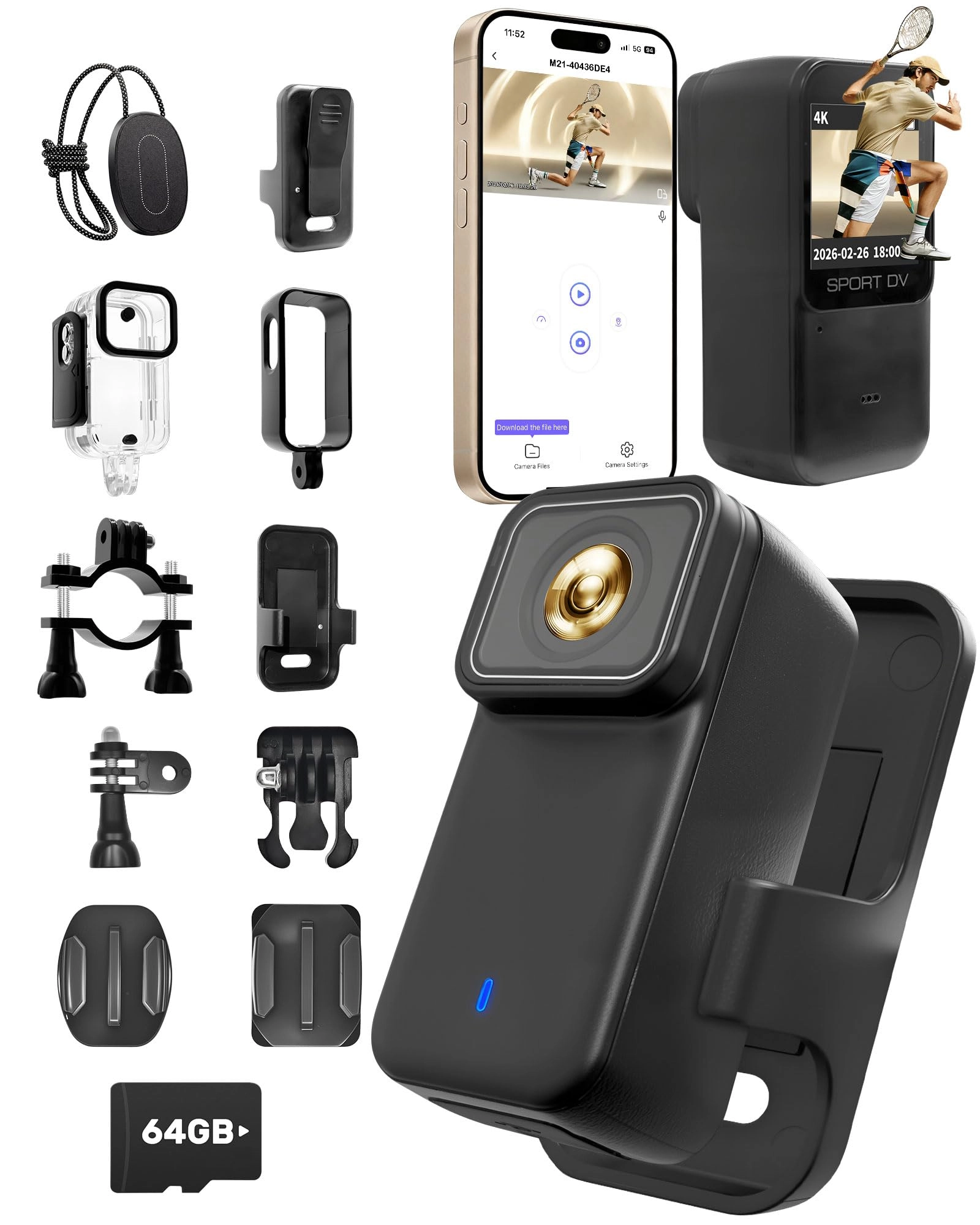 NinjaCam Mini Action Cam 4K