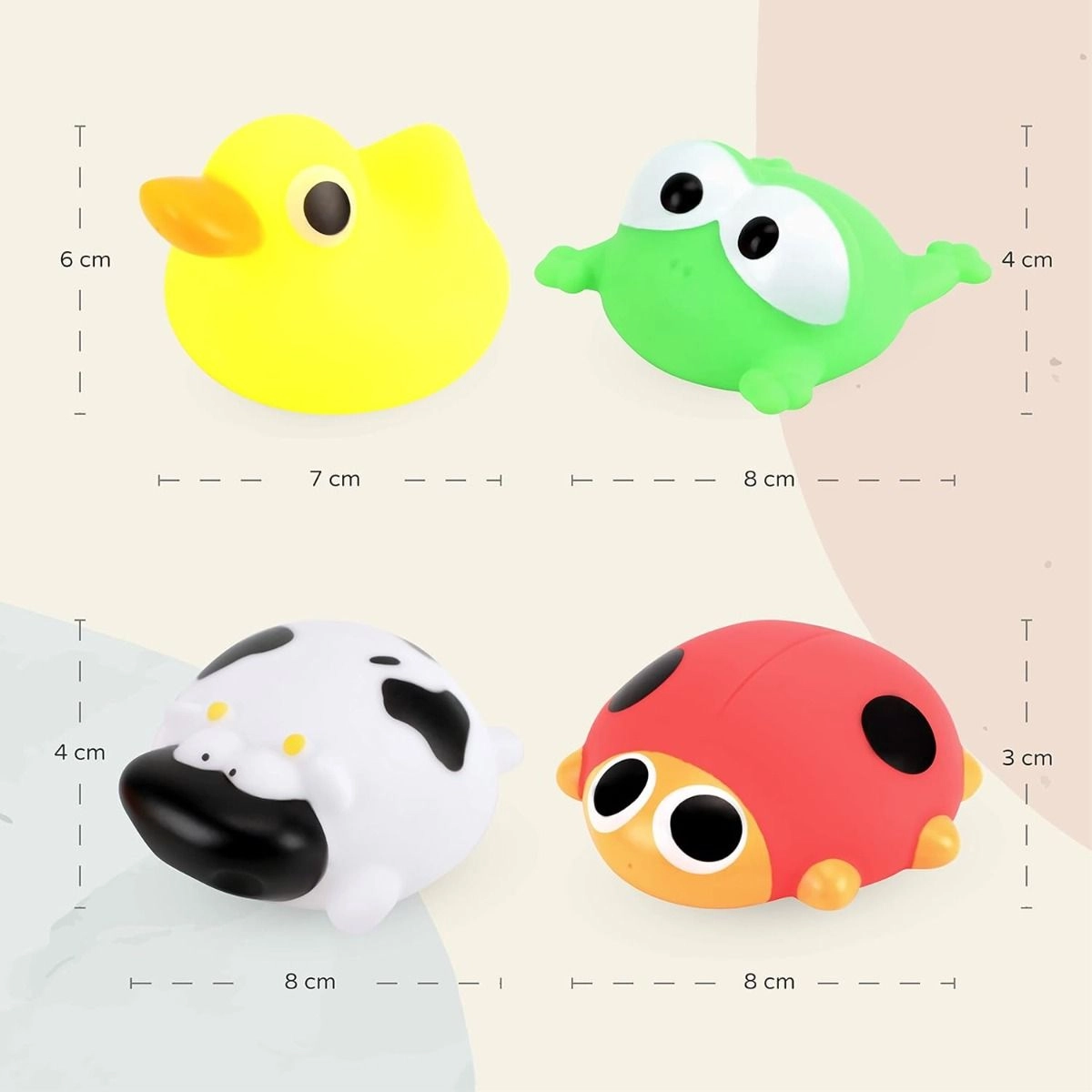 Farm Buddies - Baby Bath Toys 4 Pieces