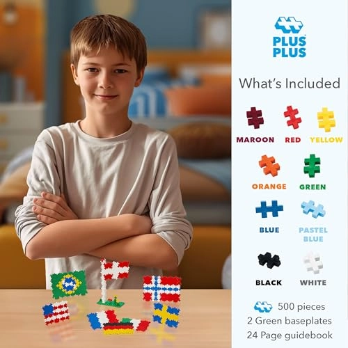 Learn to Build - Flags of The World - 500 pcs