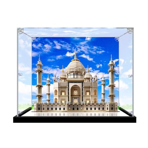 Acrylic Display Case - 10256 54 x 54 x 45 cm Black Base Painted Model (3mm)-a
