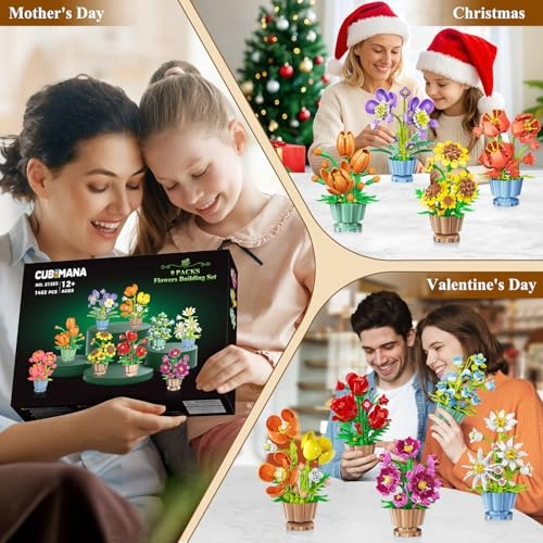 9 Flowers Building Sets