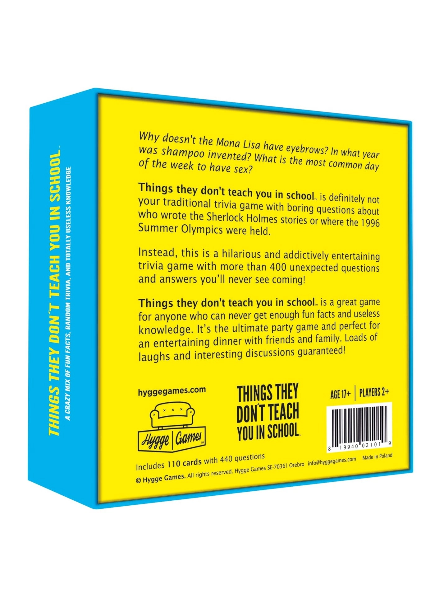 Things They Don't Teach You in School - Party Trivia Fast-paced