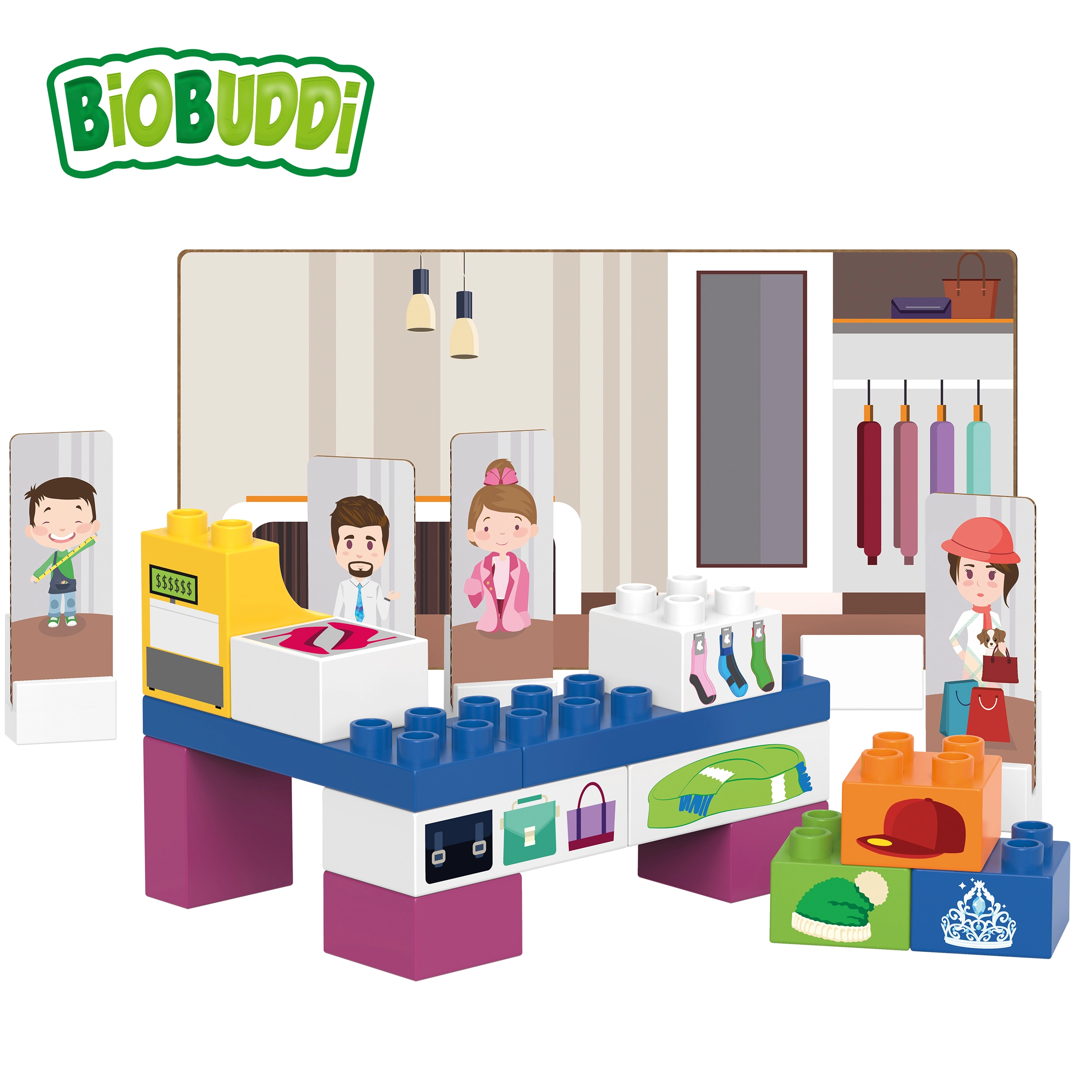 Fashion Store Building Set (BB-0137) - 6+ Years Multicolour