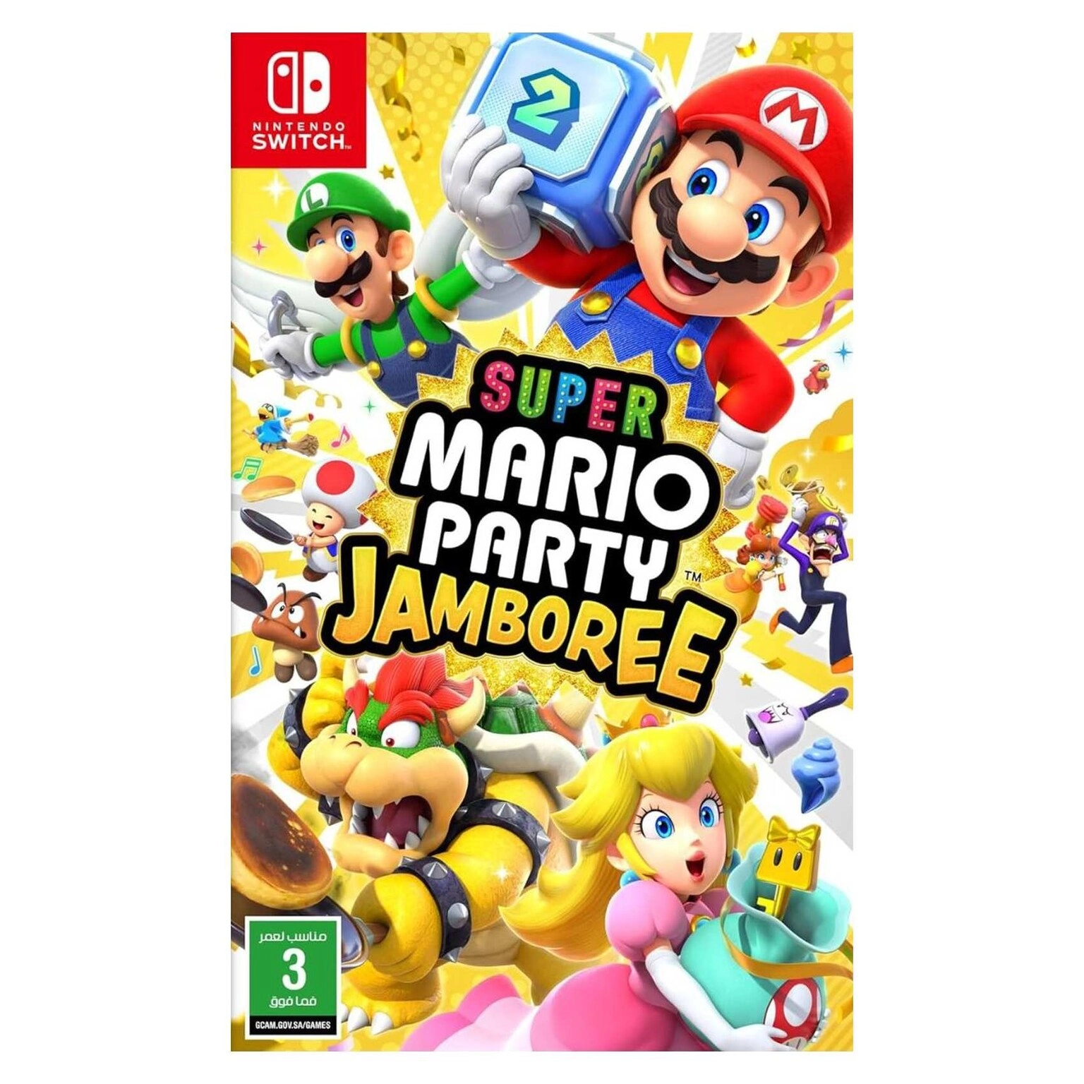 Nintendo Super Mario Party Jamboree - Dutch, English, French, German, Italian, Japanese, Korean, Portuguese, Russian, Simplified Chinese, Spanish, Traditional Chinese
