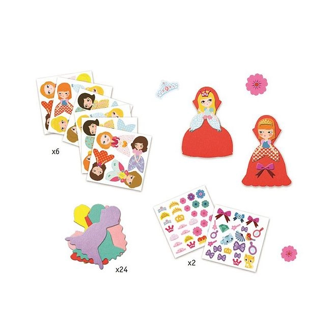 I Love Princesses Activity Sticker Book 24 pcs