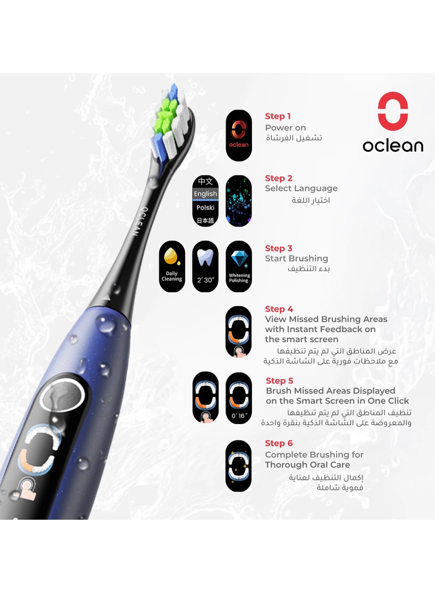 X Lite - Grey Travel Case 3 Brush Heads