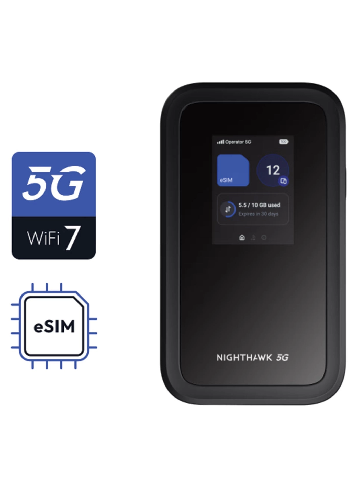 NETGEAR Nighthawk M7 - 3600 Mbps WiFi 7 <topwi-fistandard> <wlandatatransferratemax>