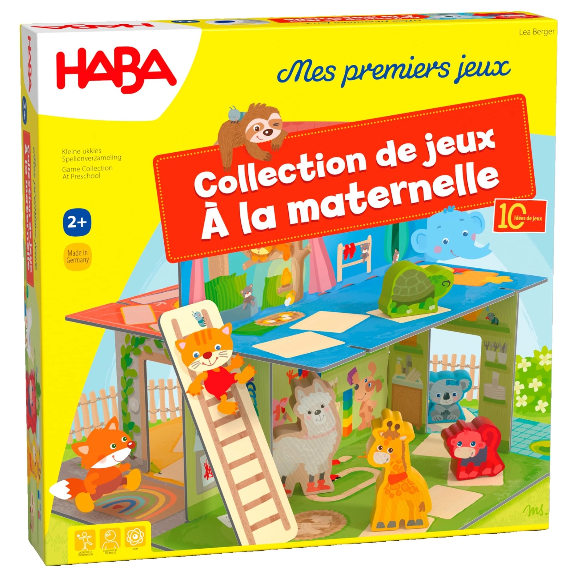 HABA In the Nursery Game Collection - 10 Different Game Ideas Large 3D Playhouse