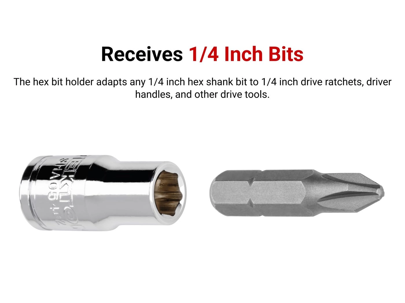 Hex Bit Holder Socket - 1/4 Inch