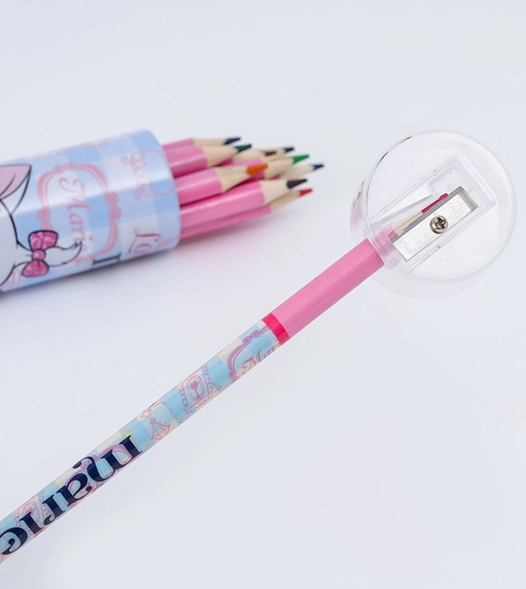 Marie Lovely Marrie Tin Tube Coloring Pencils - 12 pcs