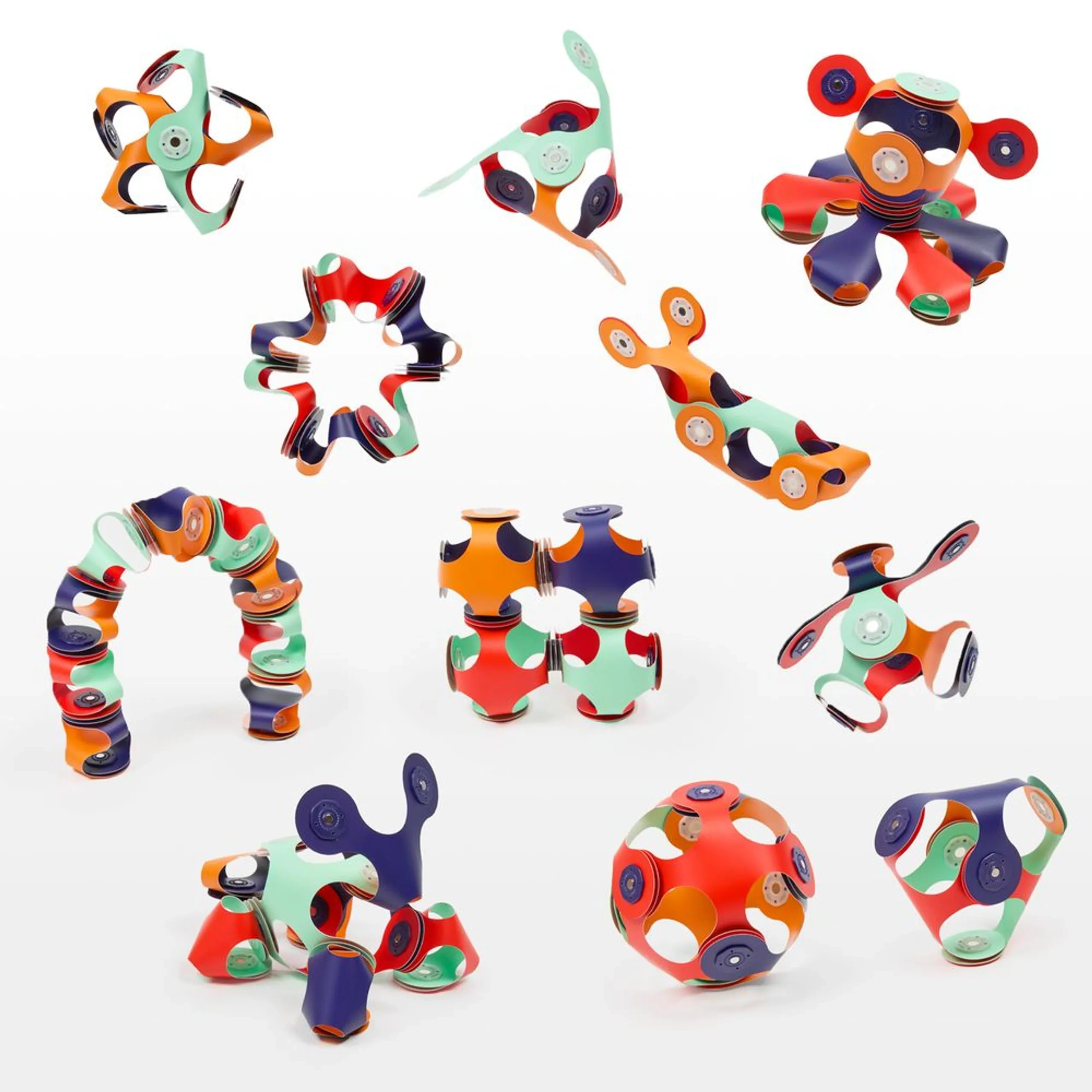 Tiny & Mighty Magnetic Building Toy Set - 9 pcs