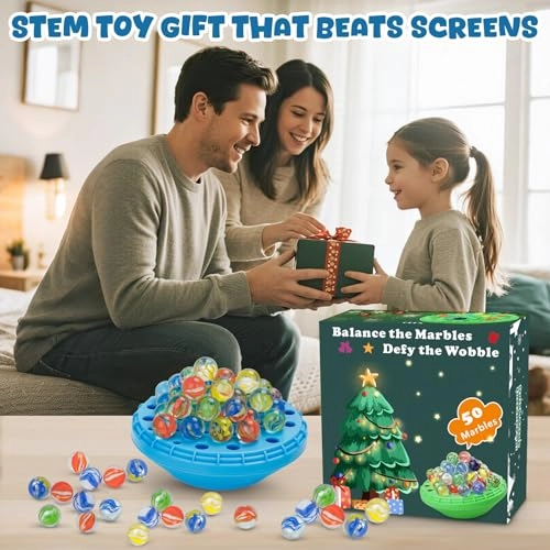 Marble Balance Game - 50 Marbles Built-in storage