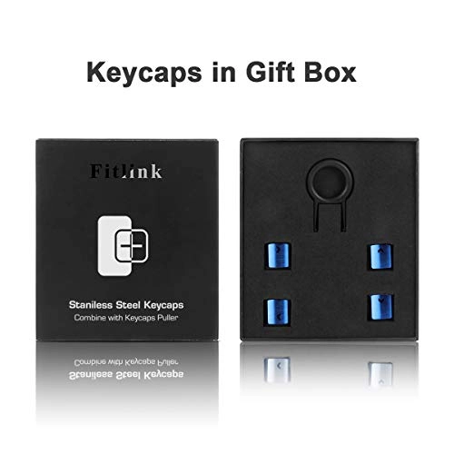 FPS & MOBA Gaming Keycaps - Stainless Steel Diamond Blue