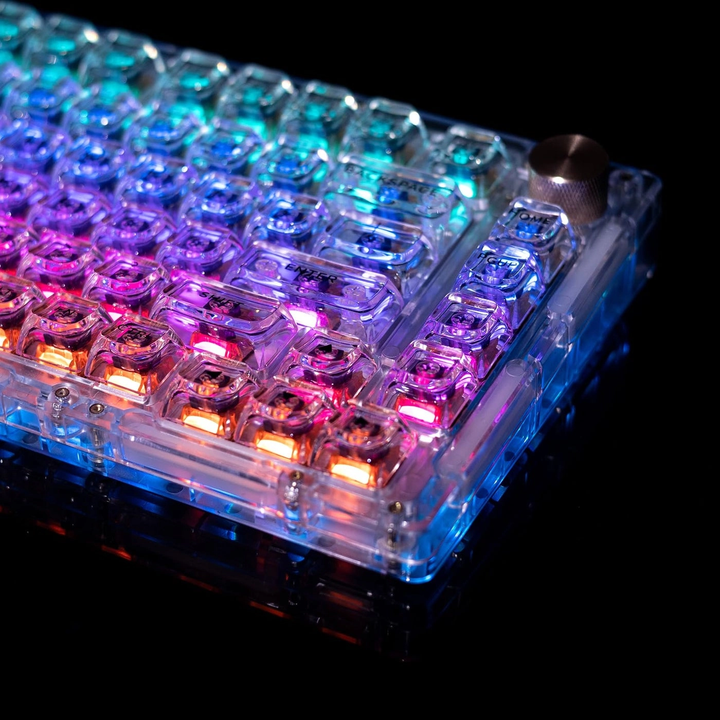 GK GAMAKAY 113 Keys Transparent PC Keycaps - 98% 75% Layout