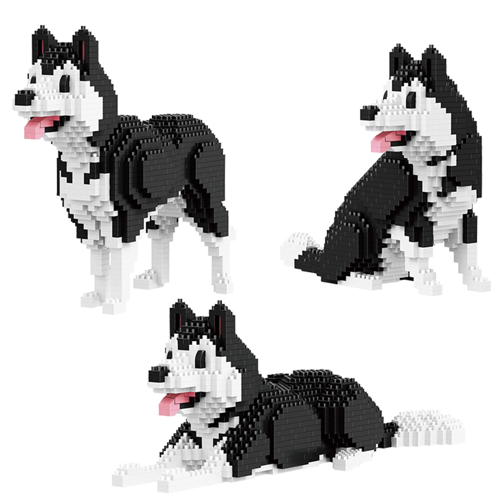 Geniteen Dog Model Building Kit - Siberian Husky 1050 pcs