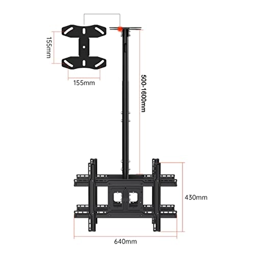 TV Ceiling Mount - 160kg 75-100 inch
