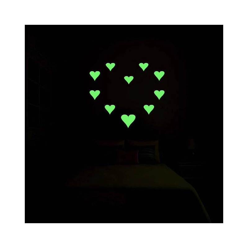 Non Branded Heart Glow-in-The-Dark Model - 3+ years 24 pcs
