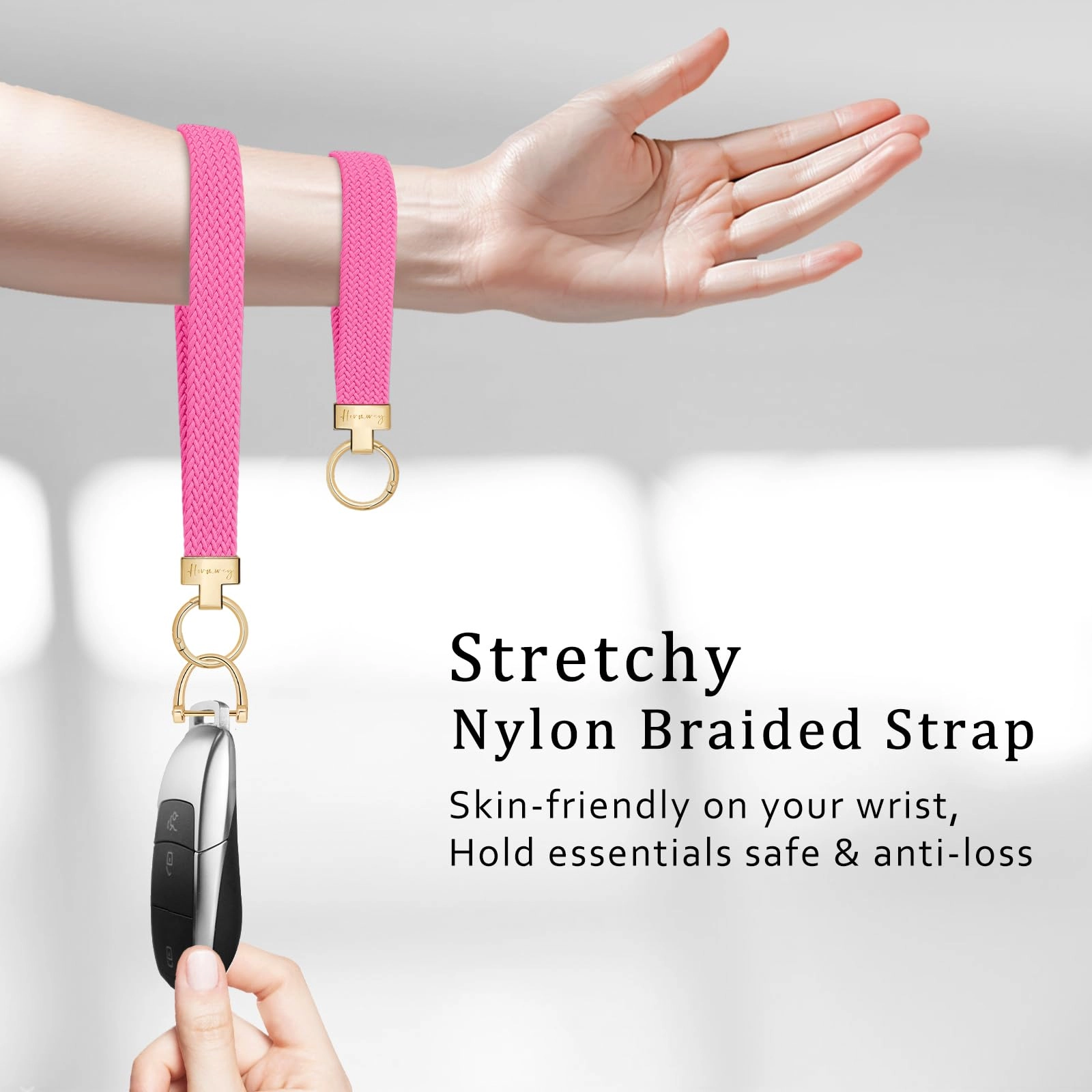 Elastic Wristlet Keychain - Fun