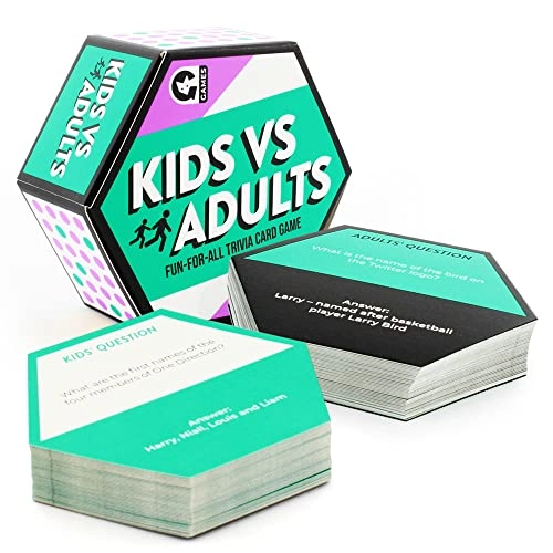 Kids vs Adults Trivia Card Game