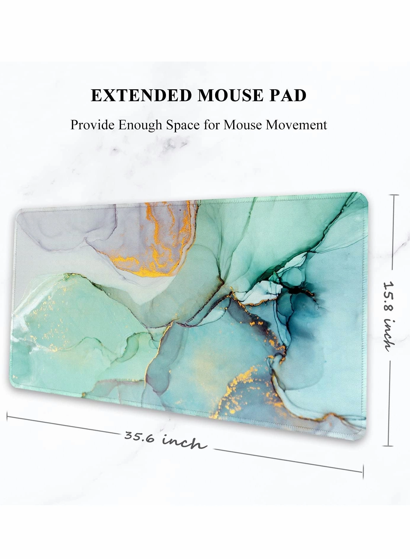 Marble Extended Large Gaming Mouse Pad
