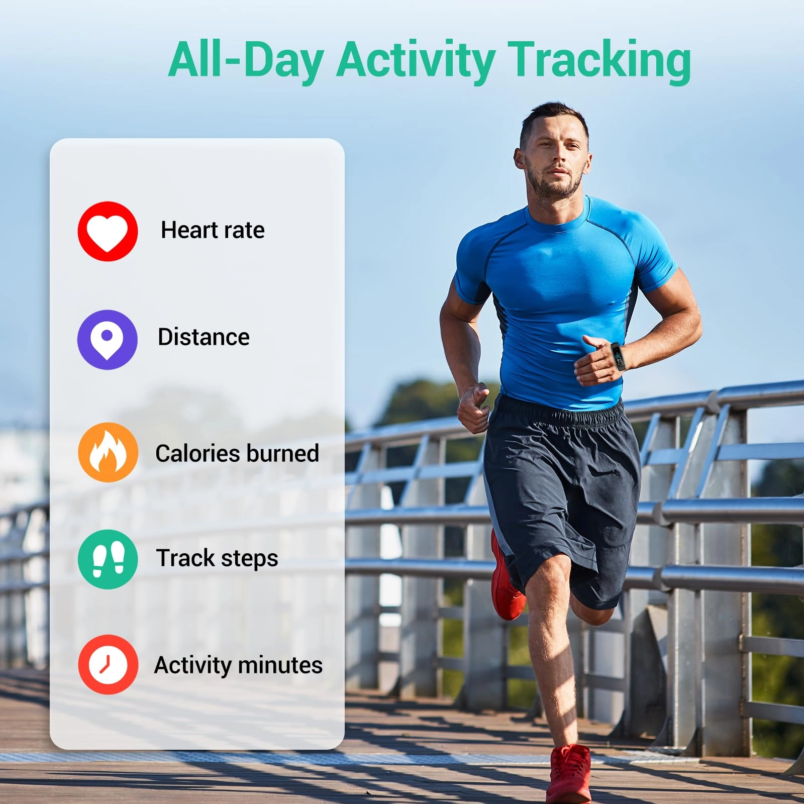 ID115PHR-BU - Heart Rate Monitor 14 Sports Modes